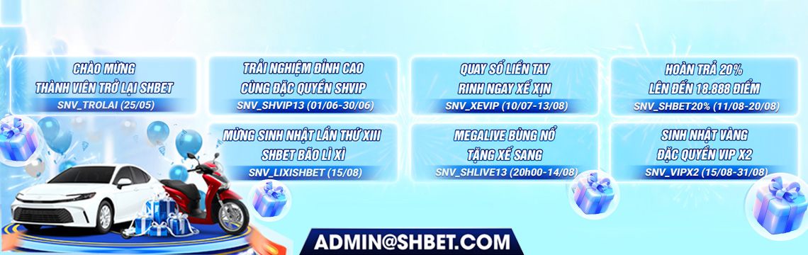 Mừng sự kiện Sinh nhật Shbet
